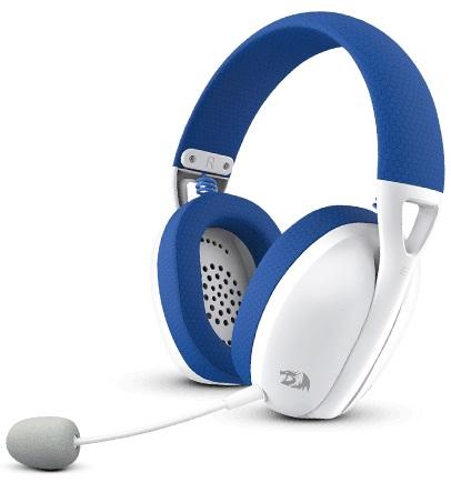 HEADSET INALAMBRICOS GAMING REDRAGON IRE PRO H848B WHITE/BLUE (AURICULAR) 