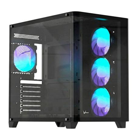 CASE ARGB FORMULA V LINE CRYSTAL U2 FLOE BLACK MID TOWER VENTILADORES 4 DE 120 MM 4711401663782