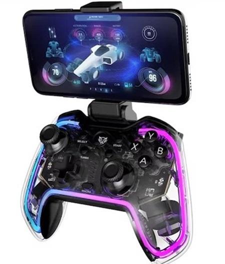 GAMEPAD HAVIT PRO TRANSPARENTE RGB HVGMP-G158BT 