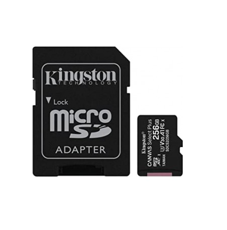 MEMORIA MICRO SD KINGSTON CANVAS SDCS2/256GB