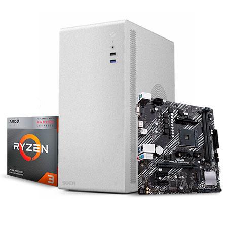 PC MAX 3200 STANDAR AMD RYZEN 3 3200G A520M-K SSD 512GB RAM 16GB DDR4/600W/CON TECLADO Y MOUSE