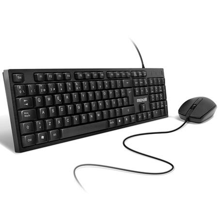 COMBO DE TECLADO Y MOUSE USB MAXELL WRKBC-10