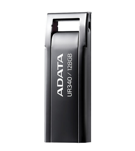 MEMORIA USB ADATA METALICA 128GB AROY-UR340-128GBBK