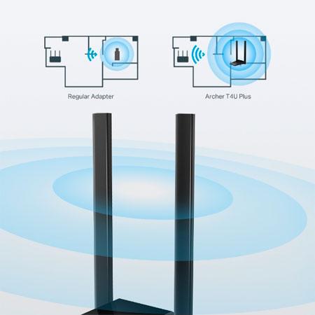 ADAPTADOR WIFI TP-LINK USB T4U PLUS DUAL BAND AC1300