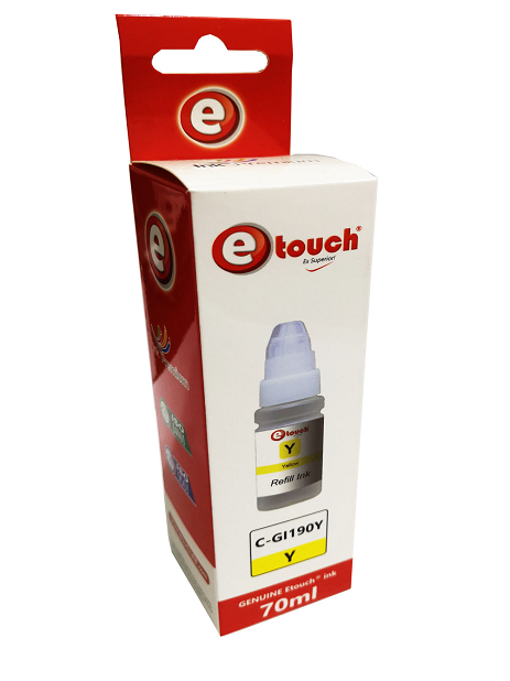 BOTE DE TINTA ETOUCH SERIE G 70ML AMARILLO GI190yw
