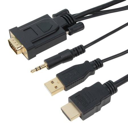 CABLE VCOM HDMI/AM A VGA/M 3.5MM CG598A