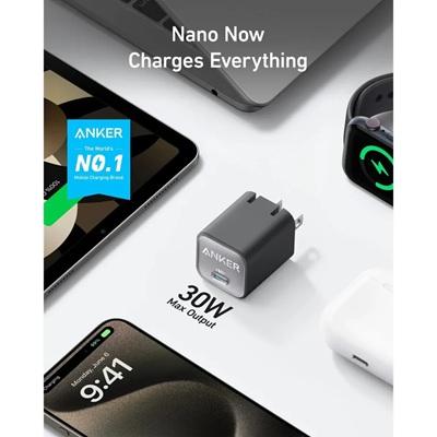 CARGADOR ANKER 511 TIPO C 30W BLACK