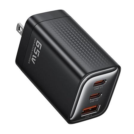 CARGADOR TOOCKI USB + 2C DE 65W BLACK/ 40140004