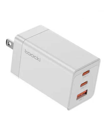 CARGADOR TOOCKI USB + 2C DE 67W/ WHITE/ TCT2C1A-JCA02