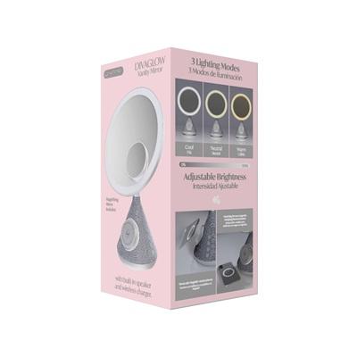 DIVAGLOW ESPEJO DE TOCADOR CON CARGADOR INALÁMBRICO Y ALTAVOZ SP9229GY