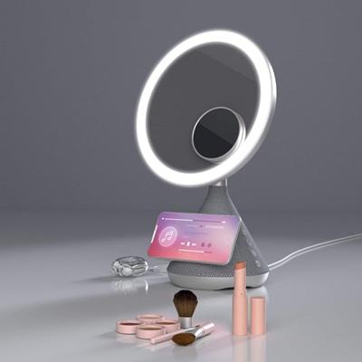 DIVAGLOW ESPEJO DE TOCADOR CON CARGADOR INALÁMBRICO Y ALTAVOZ SP9229GY