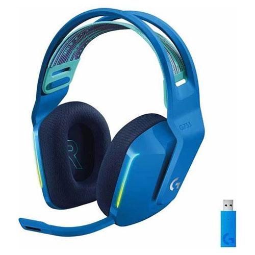 HEADSET INALAMBRICOS GAMING LOGITECH G733 BLUE LIGHTSPEED 981-000942 (1208205) (AURICULAR) 