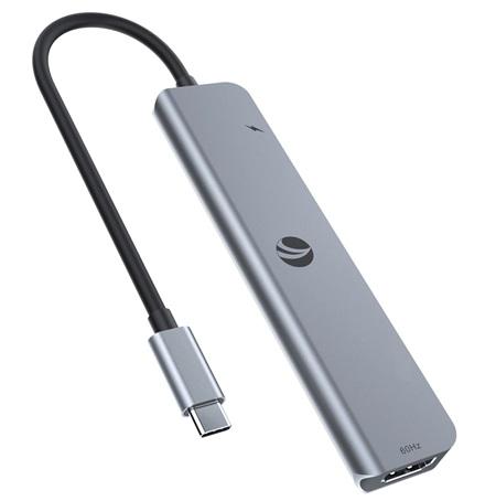 HUB TIPO C 6 EN 1 VCOM CUE18-GREY