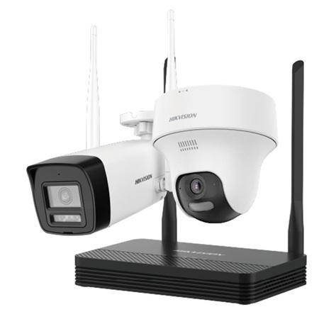 KIT DE CAMARAS HIKVISION WIFI +NVS 4MP DS-J142I NKS424W02H