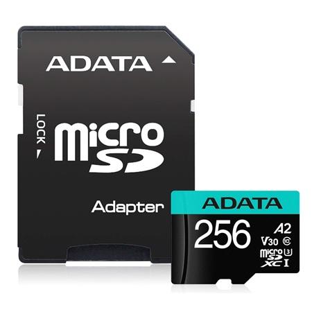 MEMORIA MICRO SD ADATA 256GB UHS-I   AUSDX256GUI3V30SA2-RA1