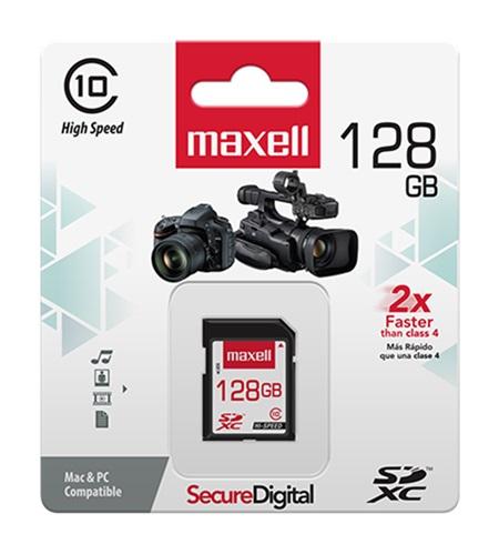 MEMORIA SD MAXELL 128GB SDXC-128CL10 HIGH SPEED