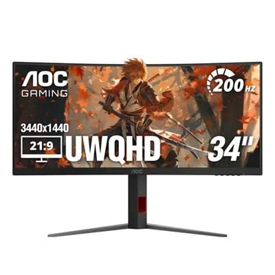MONITOR CURVO AOC 34" CU34G4H 3440X1440 UWQHD 200 HZ VA