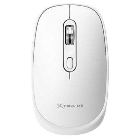 MOUSE INALAMBRICO XTRIKE ME GW-119 WH DUAL MODE BT+2.4G WHITE