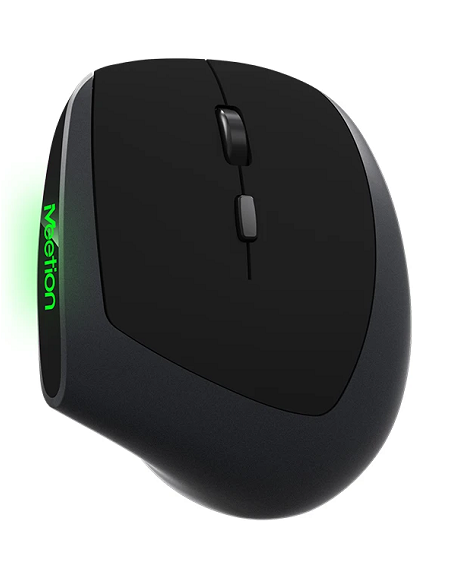 MOUSE MEETION ERGONOMICO BLACK WIRELESS MT- R390 