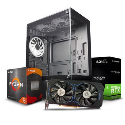 PC MAX AMD RYZEN 5 4500 512GB SSD 16GB RAM TARJETA DE VIDEO 3050 FUENTE 650W 