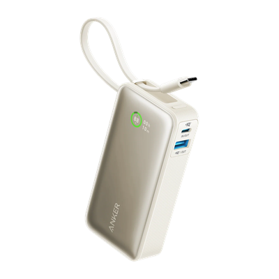 POWERBANK NANO CON CABLE TIPO C ANKER 10,000MAH 30W WHITE A1259021