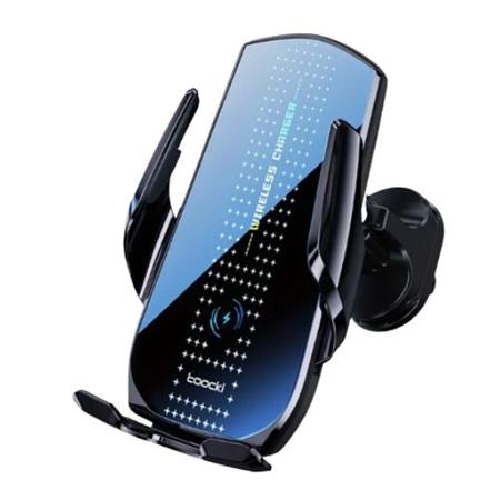 SOPORTE BASE CARGADOR INALAMBRICO TOOCKI  PARA CARRO 15W  TZJCZ-A10 SISTEM