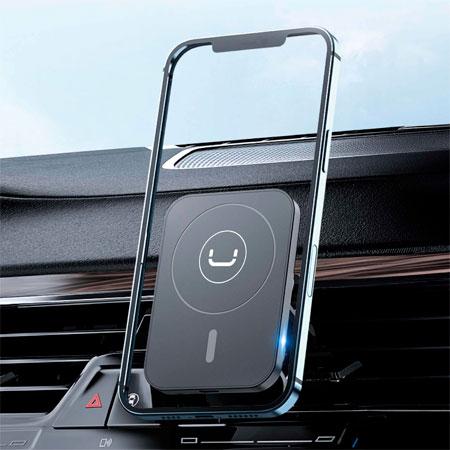 SOPORTE PARA MOVIL UNNO TEKNO CH3013BK PARA REJILLA DE VENTILACION CON CARGADOR INALAMBRICO MAGNETICO 