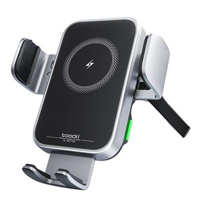 SOPORTE Y CARGADOR INALAMBRICO PARA AUTO TOOCKI TW09 4020002