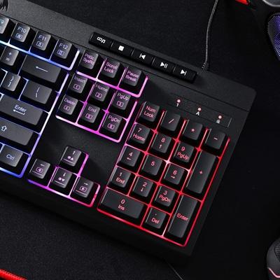 TECLADO GAMING USB REDRAGON SHIVA K512RGB BLACK ESP
