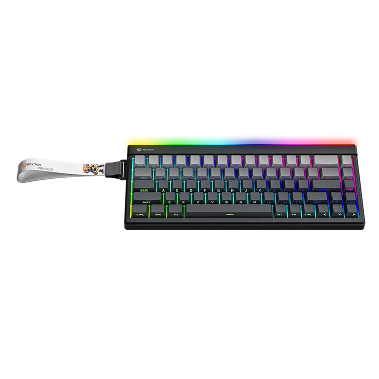TECLADO INALAMBRICO MEETION MT-VIBEKEYB68 TRIMODE 2.4GHZ+BT+USB BLACK