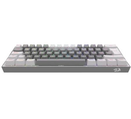 TECLADO MECANICO GAMING REDRAGON FIZZ PRO K616-RGB TRIMODE GREY/WHITE ESP