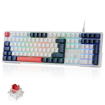 TECLADO MECANICO USB GAMING REDRAGON K668WBO-RGB-SP TREUNDLE