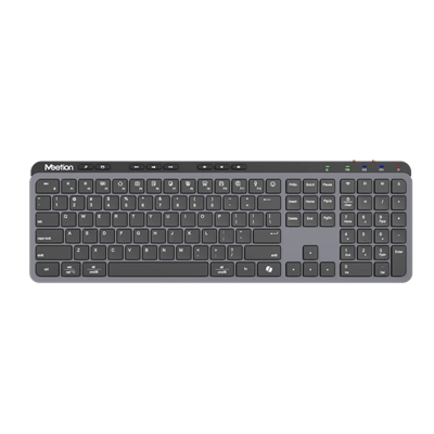 TECLADO ULTRA FINO MEETION WK330 TRIMODE 2.4GHZ+BT+USB BLACK