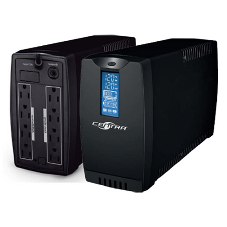 UPS CENTRA ECO 800VA LCD 8 SALIDAS 4 CON REGULACION Y 4 CON RESPALDO DE ENERGIA LCD800