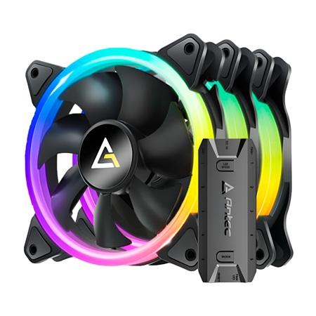 VENTILADOR ANTEC NEON 120 ARGB FAN 3 PACK