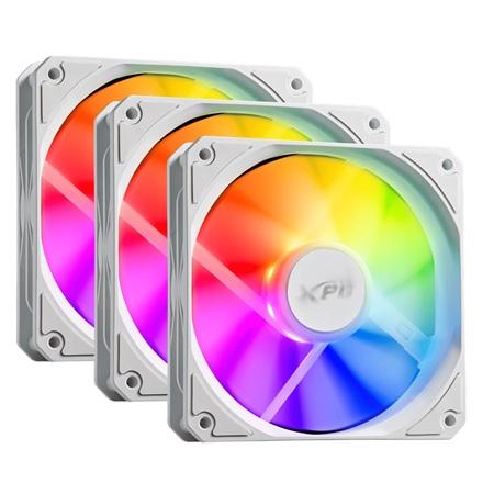 VENTILADORES XPG ADATA VENTOR 120 ARGB 3PACK VENTOR120ARGBPWM3C-WHCWW WHITE