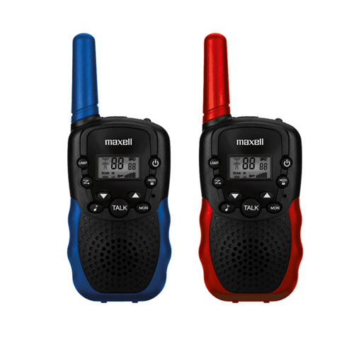 WALKIE TALKIE 2PACK BLUE/RED MAXELL 348541 RAD-2 (A012683)