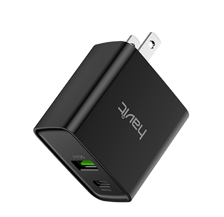 CARGADOR HV-UC111 USB+TYPE-C PORTS HAVIT HVTC-UC111-BK