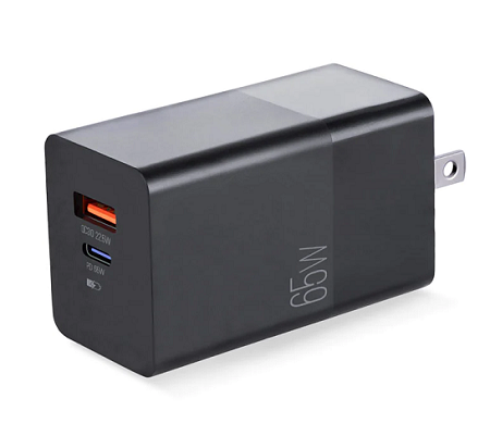 CARGADOR DE PARED USB TIPO C ARGOM 65W ARG-AC-0124BK  1214061