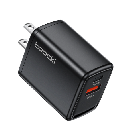 CARGADOR TOOCKI USB TIPO C DE 20W/ BLACK/ TCTAC-XBA01