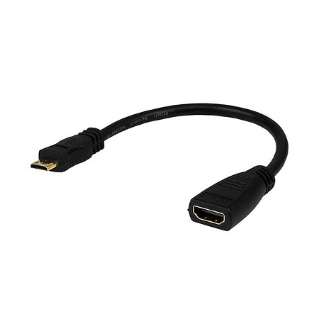 CABLE ADAPTADOR MINI HDMI MACHO A HDMI HEMBRA ARGOM ARG-CB-0052