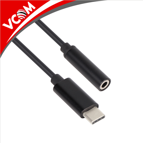 ADAPTADOR DE CABLE DE AUDIO AUXILIAR A USB TIPO C CU441 VCOM
