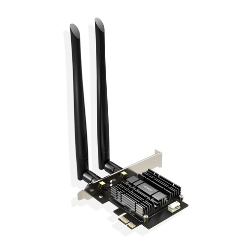 TARJETA DE RED EDUP EP-9632GS, BANDA DUAL de 3000M, 802.11AG, WIFI 6 AX200, PCI-e, PCI Express, BLUETOOTH 4.2, ADAPTADOR PCI, Wifi CON DISIPADOR DE CALOR