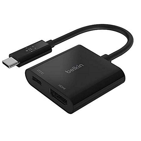 ADAPTADOR BELKIN USB-C MACHO a HDMI HEMBRA + CHARGE ADAPTER 60W