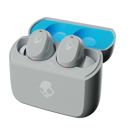 AUDIFONOS INALAMBRICOS SKULLCANDY MOD TRUE IN-EAR LIGHT GREY BLUE/ S2FYW-P751 