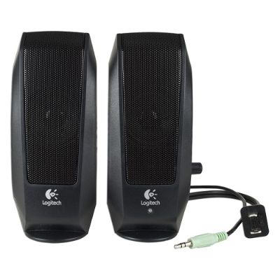 BOCINAS LOGITECH S120 TOMA CORRIENTE Y AUDIO 3.5MM 980-000012