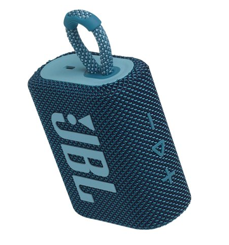 BOCINAS PORTABLE JBL GO3 BT BLUE 
JBLGO3BLUAM