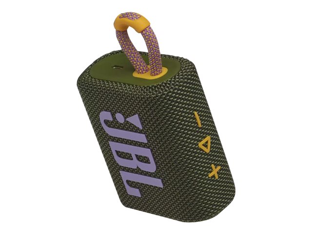 BOCINAS PORTABLE JBL GO3 BT GREEN 
JBLGO3GRNAM