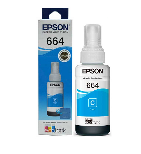 BOTE DE TINTA EPSON T664 CYAN T664220-AL