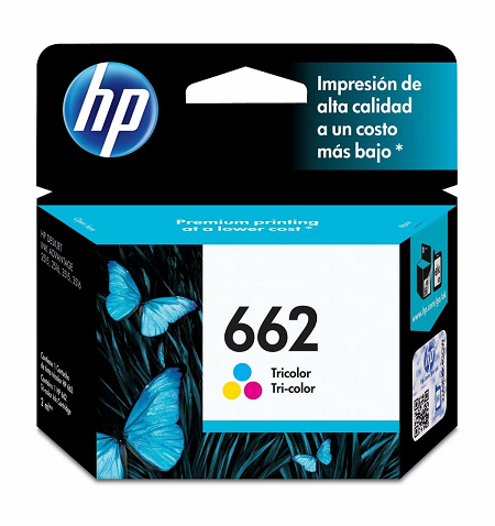 CARTUCHO DE TINTA HP CARTRIDGE TRICOLOR 662 (CZ104AL)